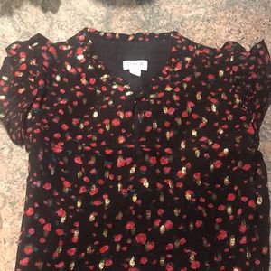 J.Crew NWT blouse, embroidered gold